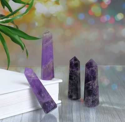 Amethyst Tower Crystal Obelisk ±65mm approx Amethyst Tower Crystal Obelisk ±65mm approx
