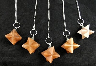MERKABA PENDULUM DOWSING NATURAL STONE 