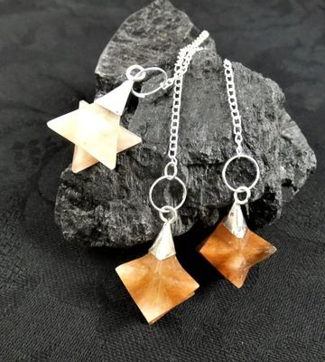 MERKABA PENDULUM DOWSING NATURAL STONE 