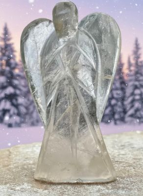 Angel Crystal Carving Natural Stone Clear Rock Quartz