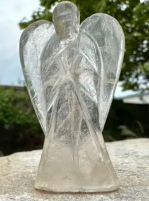 Angel Crystal Carving Natural Stone Clear Rock Quartz