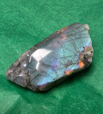 Labradorite Purple Shimmer Crystal Quartz Free Form / Raw Narrative Stone 