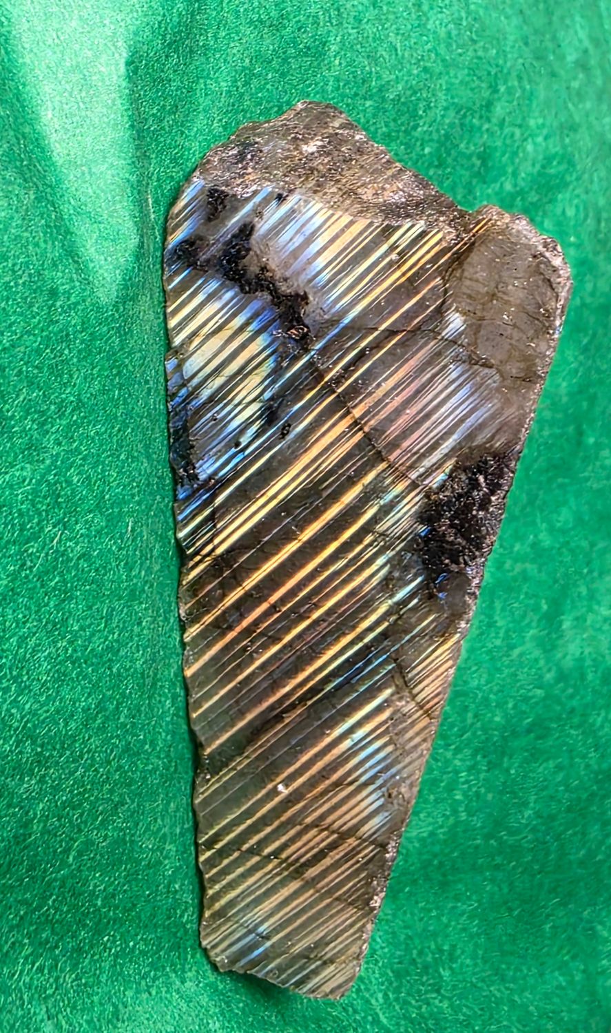 Labradorite Pink Shimmer Crystal Quartz Free Form / Raw Narrative Stone 