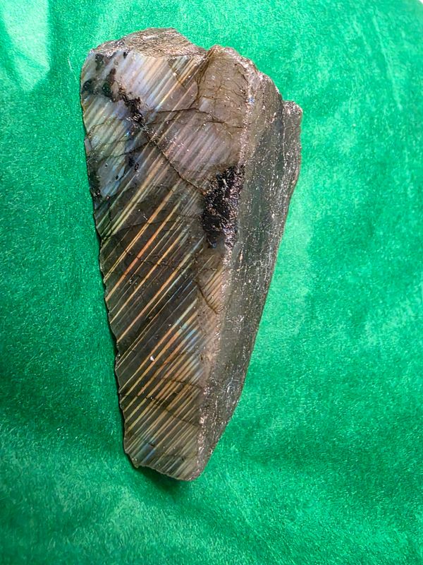 Labradorite Pink Shimmer Crystal Quartz Free Form / Raw Narrative Stone 