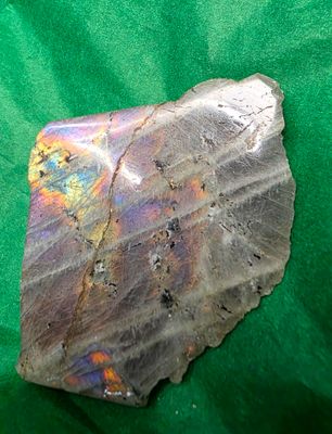 Labradorite Purple Shimmer Crystal Quartz Free Form / Raw Narrative Stone 