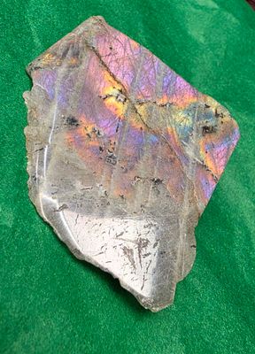 Labradorite Purple Shimmer Crystal Quartz Free Form / Raw Narrative Stone 