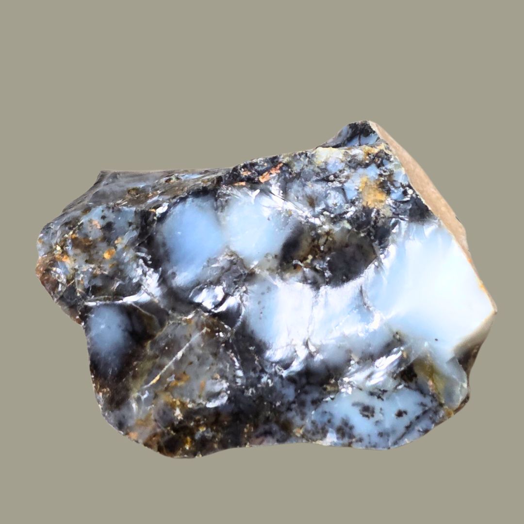 Rough Black Opal Crystal - Protection - Peace - Purity 