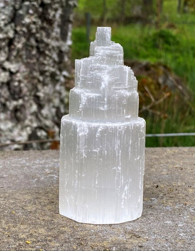 Selenite Crystal Tower Skyscraper -  Recharge 