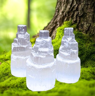 Selenite Crystal Tower Skyscraper -  Recharge 