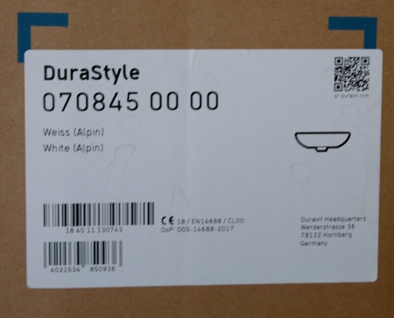 Waschbecken, 450 mm, Duravit, DuraStyle (shk-Nr. 2022-0029)