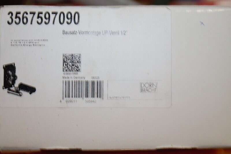 UP-Ventil 1/2, Bausatz-Vormontage, Dornbarcht (shk-Nr. 2022-0073)