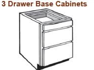 Pre Assembled Drawer Base Cabinets