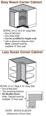 Easy Reach Corner Lazy Susans