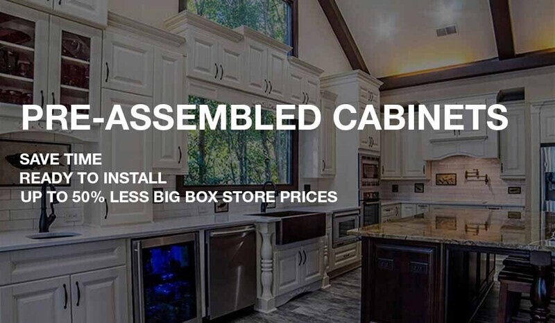 Pre Assembled 10x10 Natural or Cherry Maple Corner Kitchen