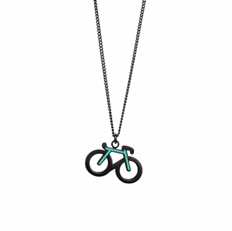 COLGANTE BICI TURQUESA-NEGRO