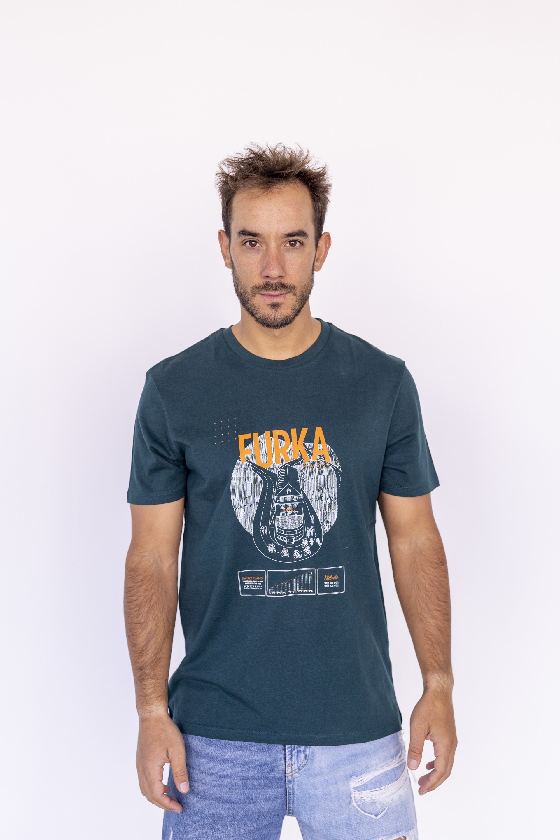 MEN´S ALPINE GREEN TSHIRT FURKA PASS