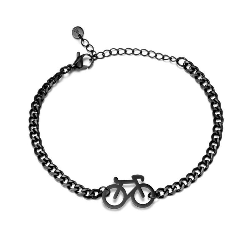 PULSERA CADENA BICI NEGRA