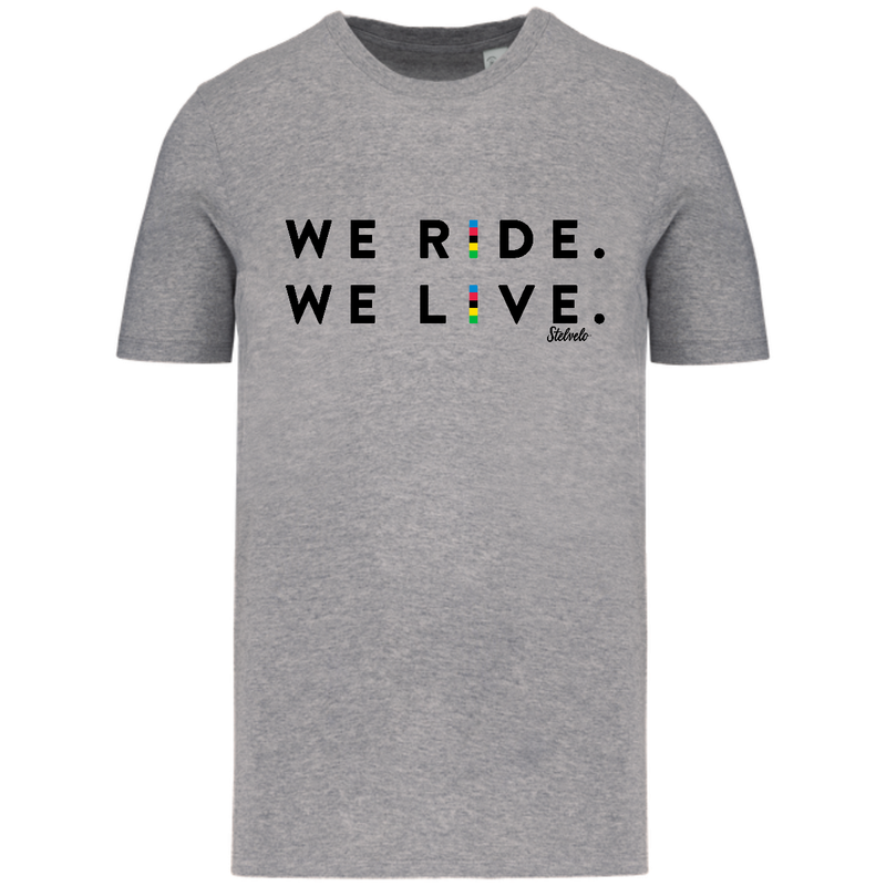 CAMISETA URBANA CICLISMO HOMBRE WE RIDE. WE LIVE.
