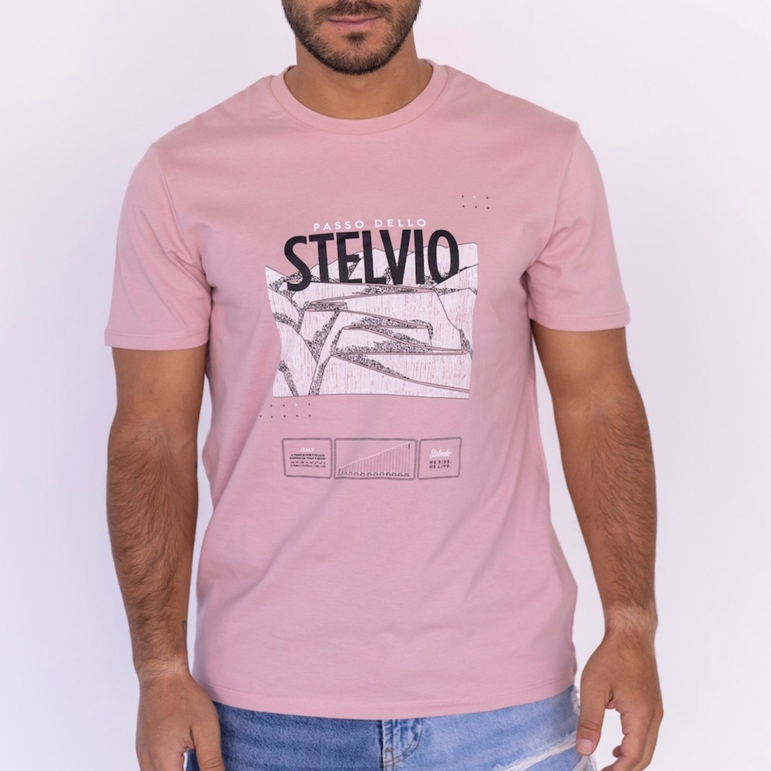 MEN´S PASSO DELLO STELVIO CYCLING AFTER RIDE TSHIRT