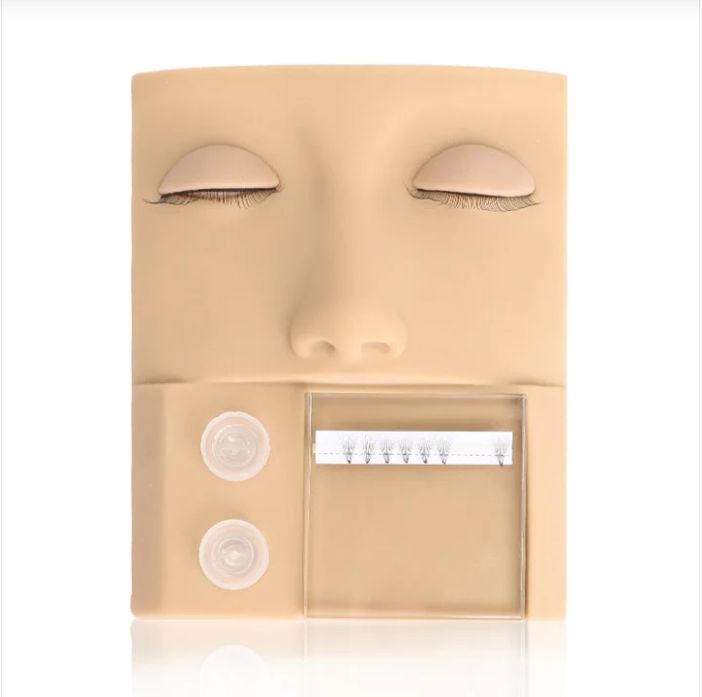 WIMPERNVERLÄNGERUNG MANNEQUIN-KOPF mit austauschbaren Augen