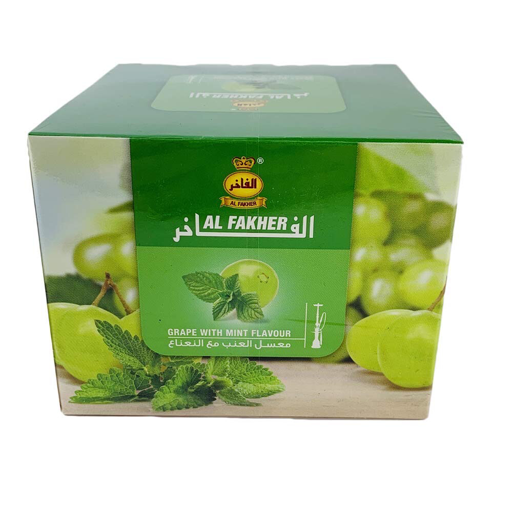 grapes with mint