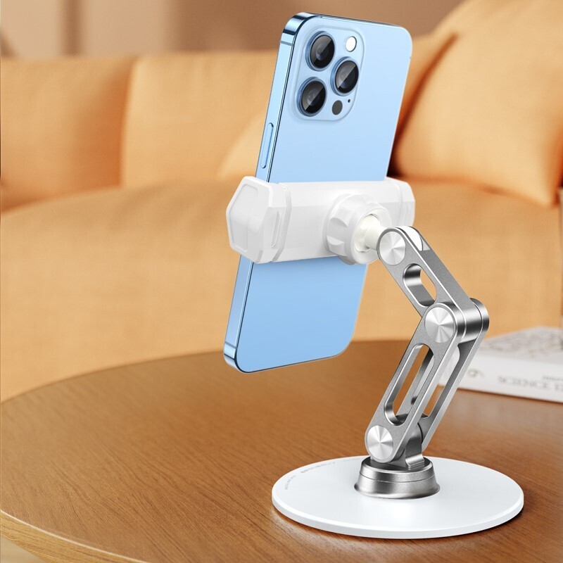 GTRONIC Aluminum Alloy 360 Rotate Foldable Desk Stand  Phone Holder