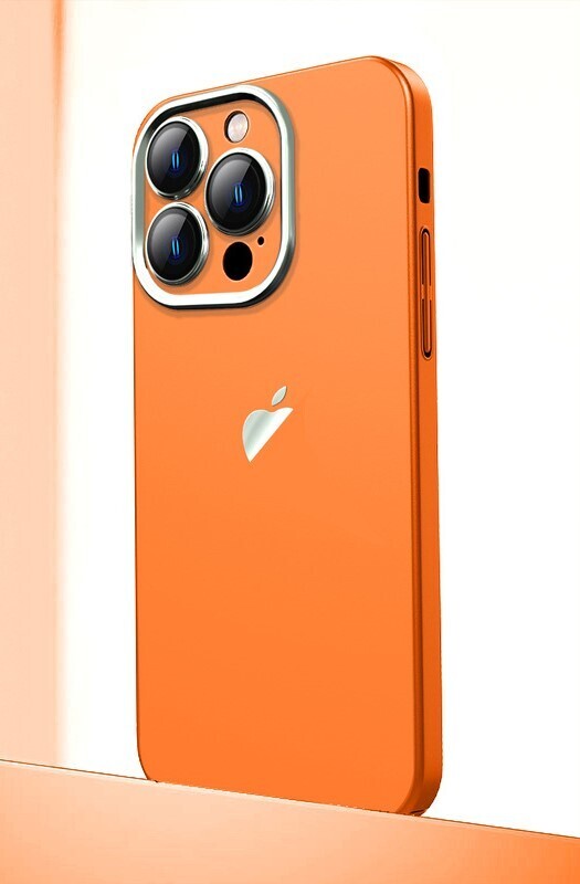 Ultra-thin all-inclusive lens protection, built-in lens film, integrated dust filter! iPhone Case, Model: Iphone14 pro max, Color: Orange