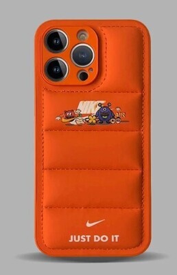 Phone Case Down Jacket Design with Camera Protection