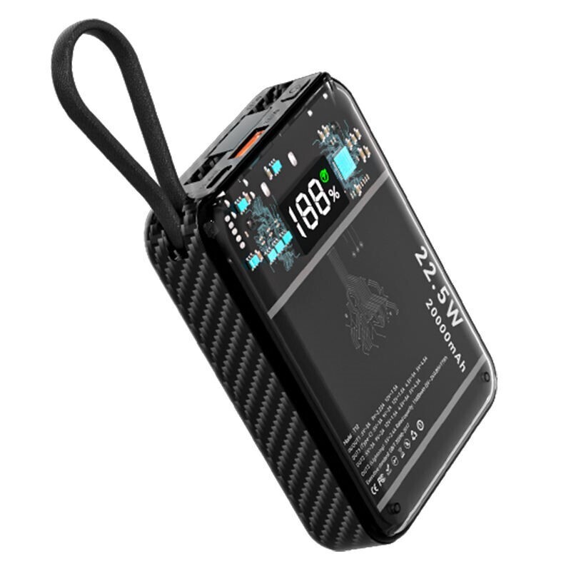 22.50W Transparent mecha charging Power Bank 20000 mAhFast
