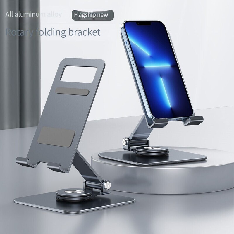 GTRONIC Aluminum Alloy 360 Rotate Foldable Base Flat Bracket phone Holder