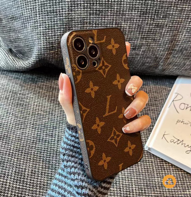 Luxury Design Case, Model: iPhone 14 Pro Max, Color: Brown