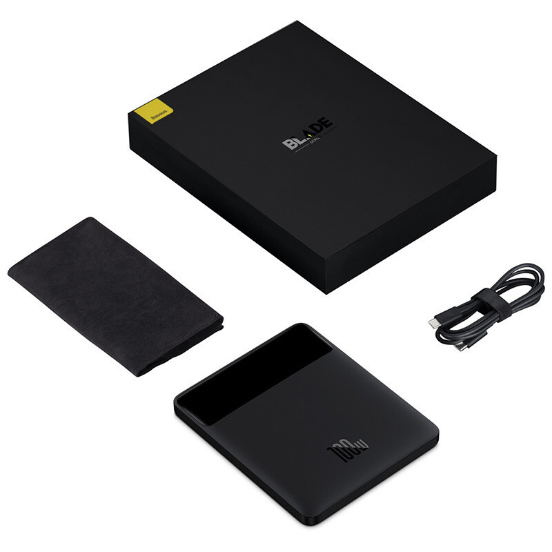NEW 2023 Baseus 100W Power Bank 20000mAh, Color: Black, Power Capacity: 20000mah