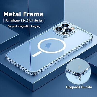 Metal Frame Transparent Backplane with MagSafe.