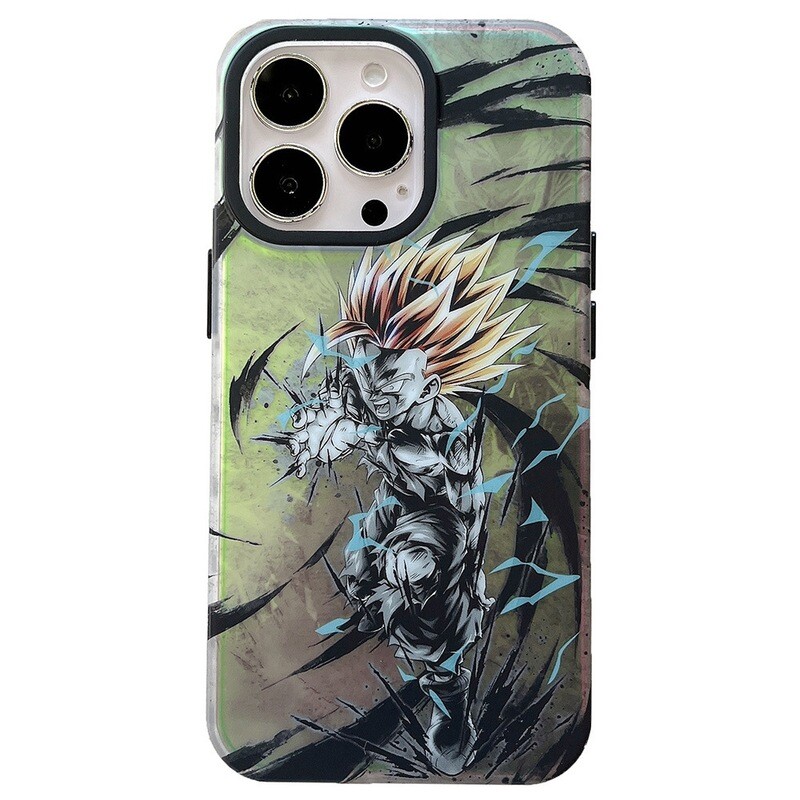 Manga style Saiyan Case for iPhone., Model: iPhone 14 Pro Max, Color: Gohan