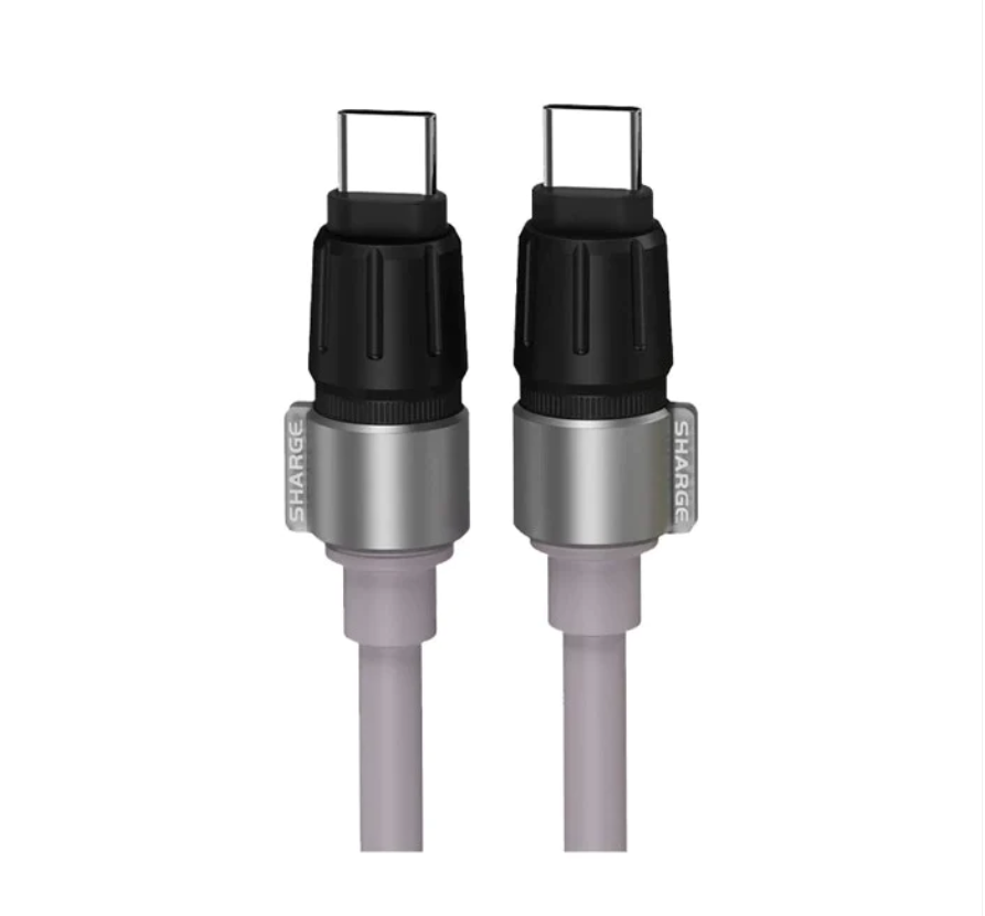 100W USB-C to USB-C or to Lightning (APPLE) 20W High Speed Phantom Cable E-Marker Chip with LED Light, Length: 1.2 Meters, Color: Purple, Type: Type C