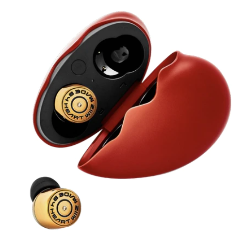 Gorgeous Heartbroken Bullet Earbuds, Color: Bright Red