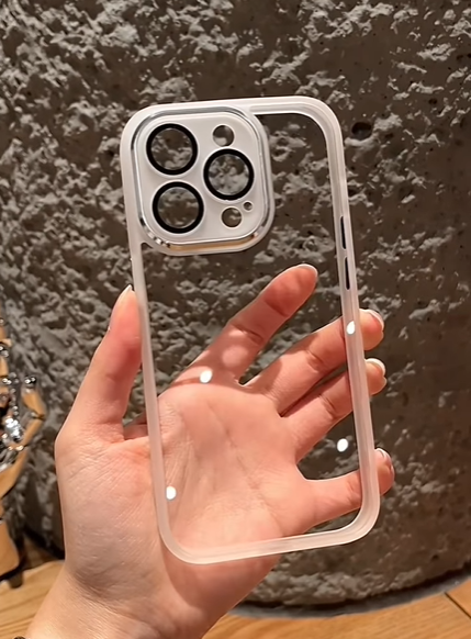 Anti-skid Strip Design case for iPhone, Model: iPhone 14 Pro Max, Color: Clear Transparent