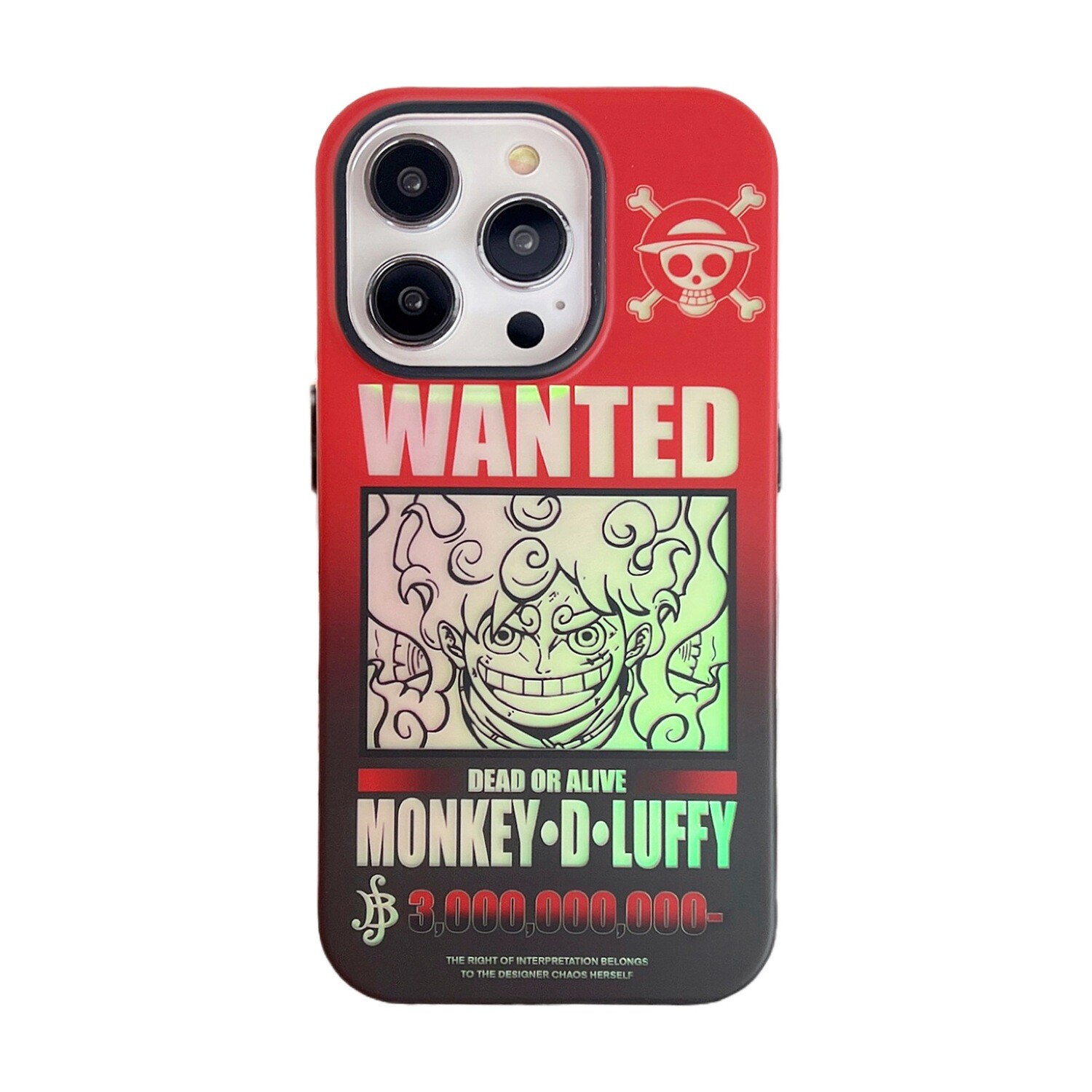 Laser Matte Texture iPhone Case, Color: Luffy, Model: iPhone 14 Pro Max