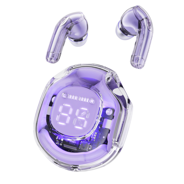 Acefast T8 Transparent Wireless Earphone Bluetooth 5.3 Headphones Sport Gaming Headsets Noise Reduction Earbuds Bass Touch Control