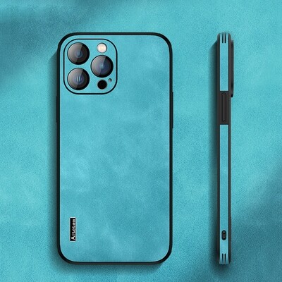 Delicate skin texture back panel Case for iPhone [Logo Optional]