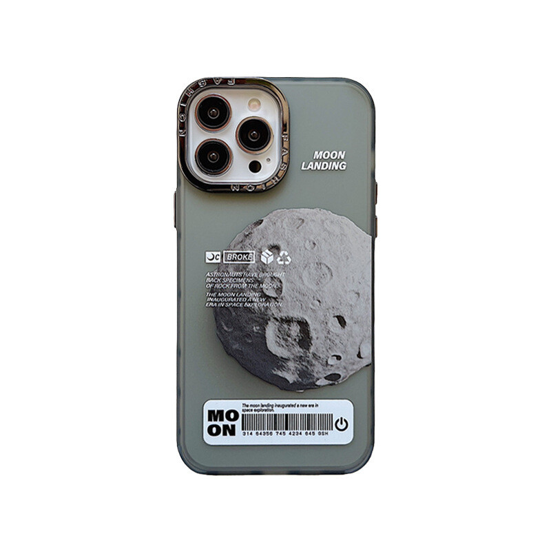 Cool Astronaut Transparent Frosted Design iPhone Case, Model: iPhone 11, Color: Gray Planet