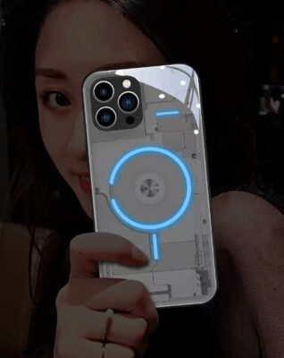 Voice-activated Luminous  Magnetic Charging iPhone Case