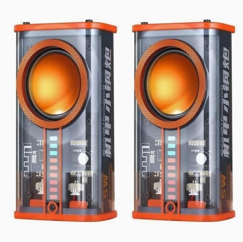 Mecha wireless Bluetooth speaker sound light rhythm subwoofer TWS stereo Cyberpunk music center hands-free