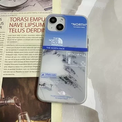 Cool North Face iPhone Case, Model: iPhone 11, Color: Blue