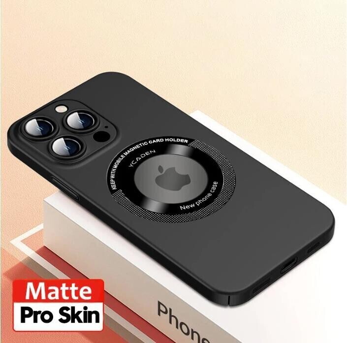 UPGRADED- Ultra-Thin Matte Anti-fall Case For iPhone, Model: iPhone 14 Pro Max, Color: Black