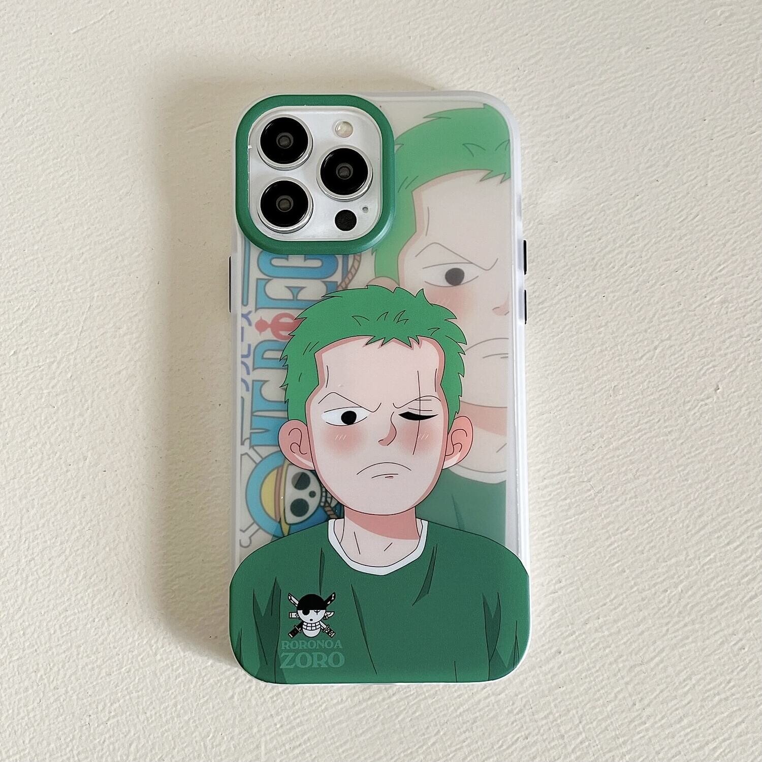 One Piece Lufei Sauron iPhone case, Color: Green Sauron, Model: iPhone 14 Pro Max