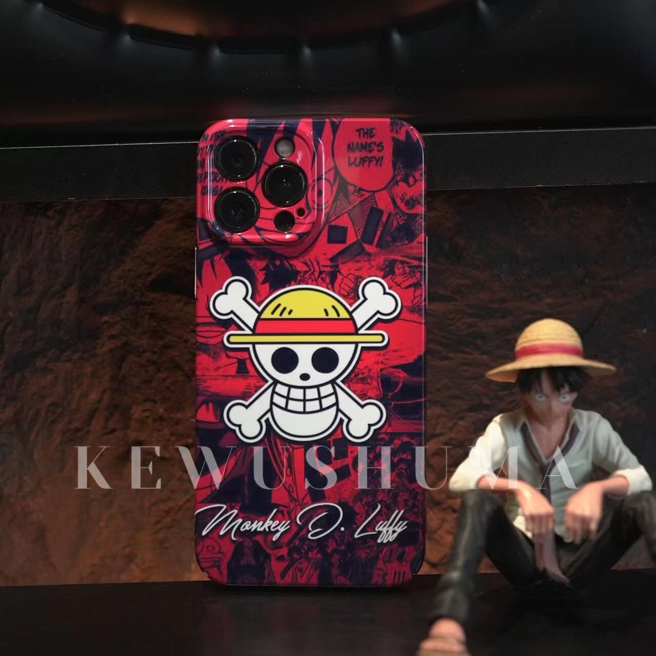 The New One Piece Road Spaceship iPhone Case, Color: Straw Hat, Model: iPhone 14 Pro Max