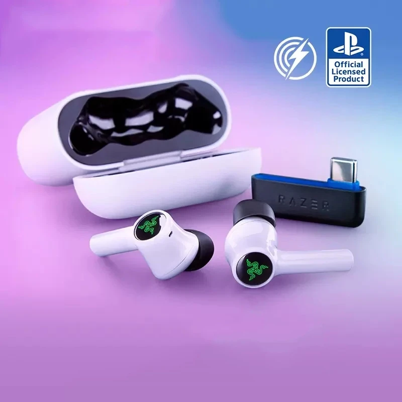 Razer Hammerhead HyperSpeed Wireless Multi-Platform Gaming Earbuds For Playstation 5 / PS5, PC, Mobile