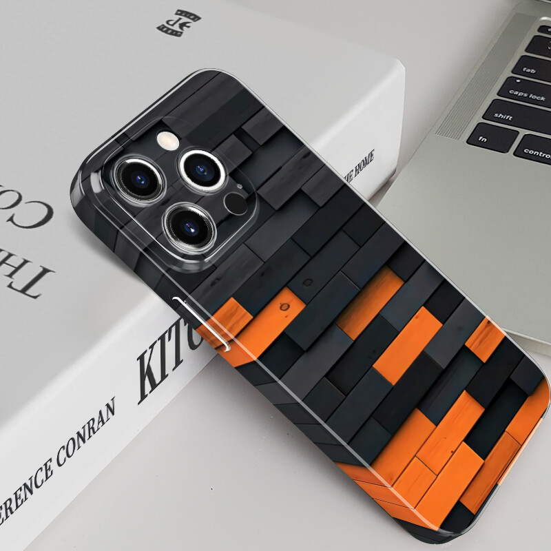 The Building Blocks Trendy Brand With A Sense Of Luxury New Ultra-thin All-inclusive Anti-fall Film Shell Protective Cover, Models: Iphone 13 pro max, Color: All-inclusive hd-p550 building block 1