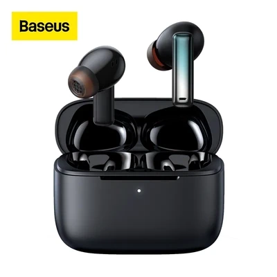 Baseus M2 + TWS Bluetooth 5.2 Earphones, Active Noise Cancelling Headphones, Wireless Charging.